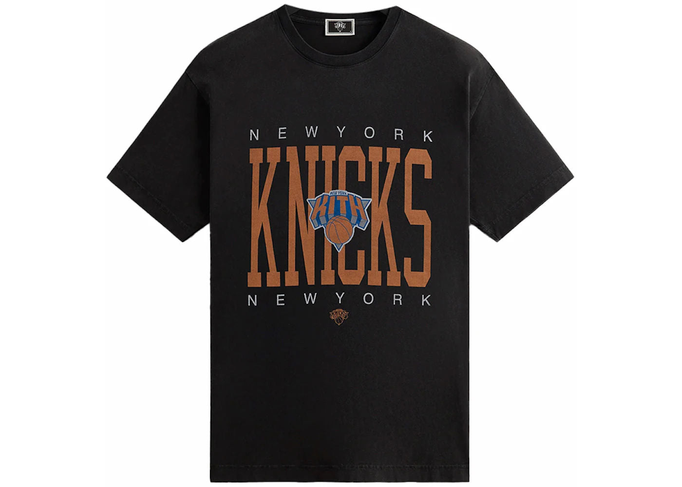Kith New York Knicks Home Court Vintage Tee Black