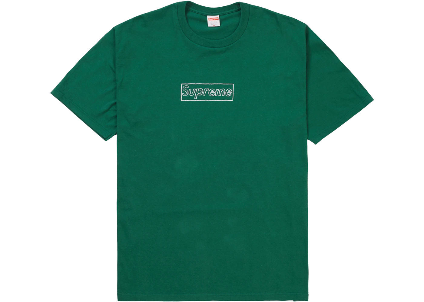 Supreme KAWS Chalk Logo Tee Light Pine - Preowned