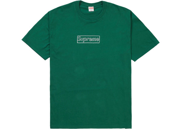 Supreme KAWS Chalk Logo Tee Light Pine - Preowned