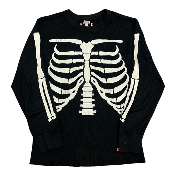 Supreme Hanes Bones Thermal Crew (1 Pack) Black - Preowned