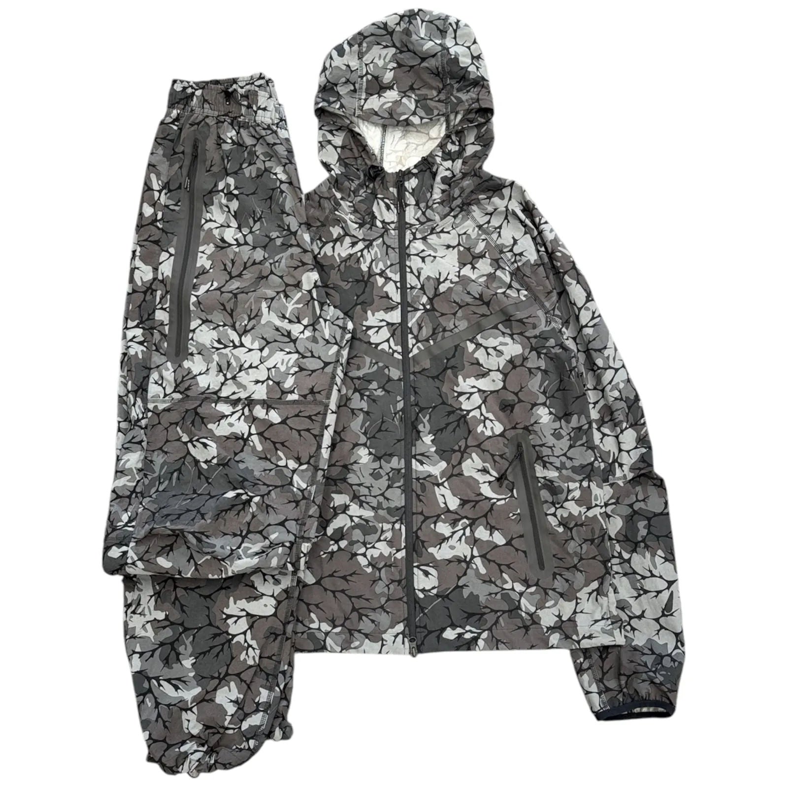 Nike Tech Allover Camo Windrunner/Pants Set (Black)