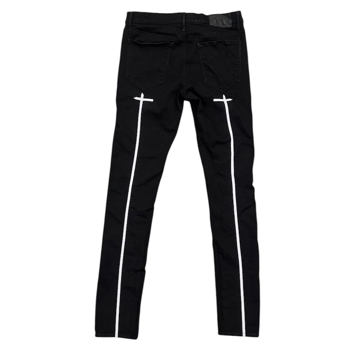 RTA Bryant Sinners Skinny Jeans (Black/White) - Preowned