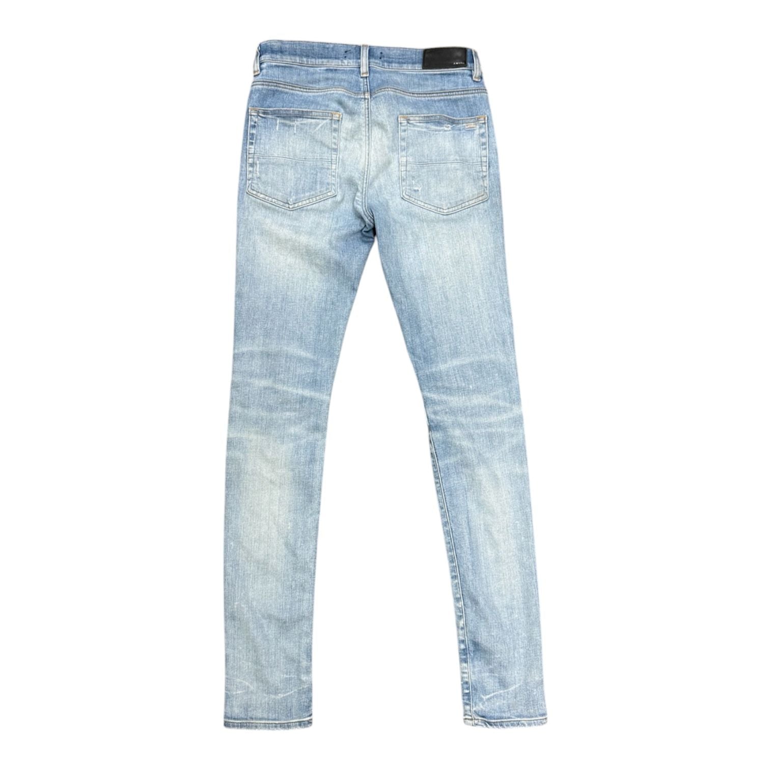 Amiri MX1 Plaid Jeans (Clay Indigo) - Preowned