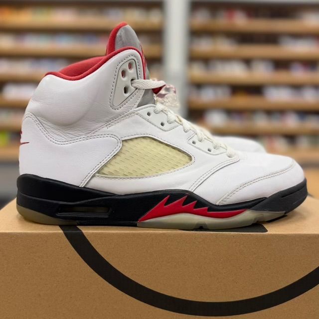 Jordan 5 Retro Fire Red Silver Tongue (2020) - Preowned