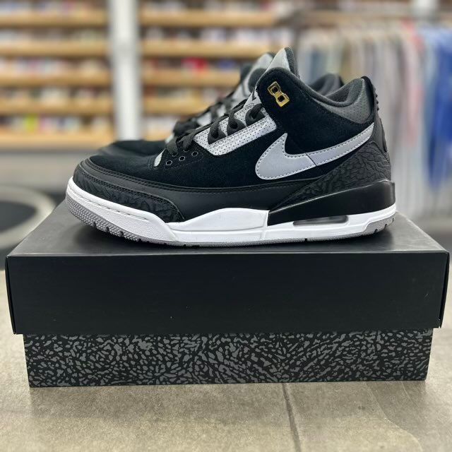 Jordan 3 Retro Tinker Black Cement Gold - Preowned