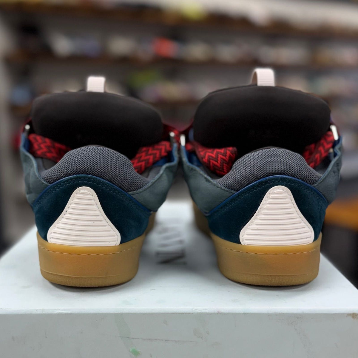 Lanvin Curb Sneaker Blue Grey - Preowned