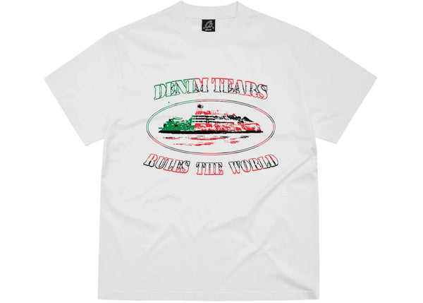 Corteiz x Denim Tears Cortears OG Alcatraz Tee White