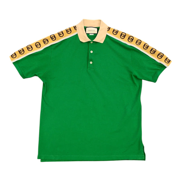 Gucci Logo Polo Shirt (Green) - Preowned