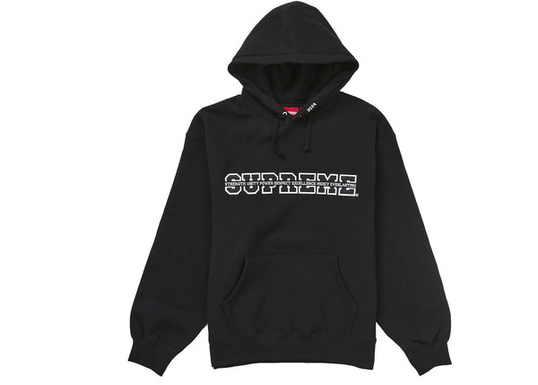 Supreme Collegiate Acronym Hooded Sweatshirt Black - Preowned