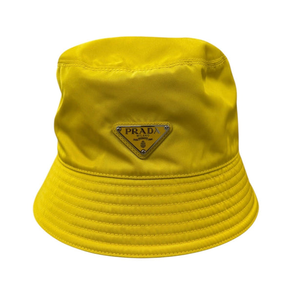 Prada Nylon Bucket Hat (Yellow)