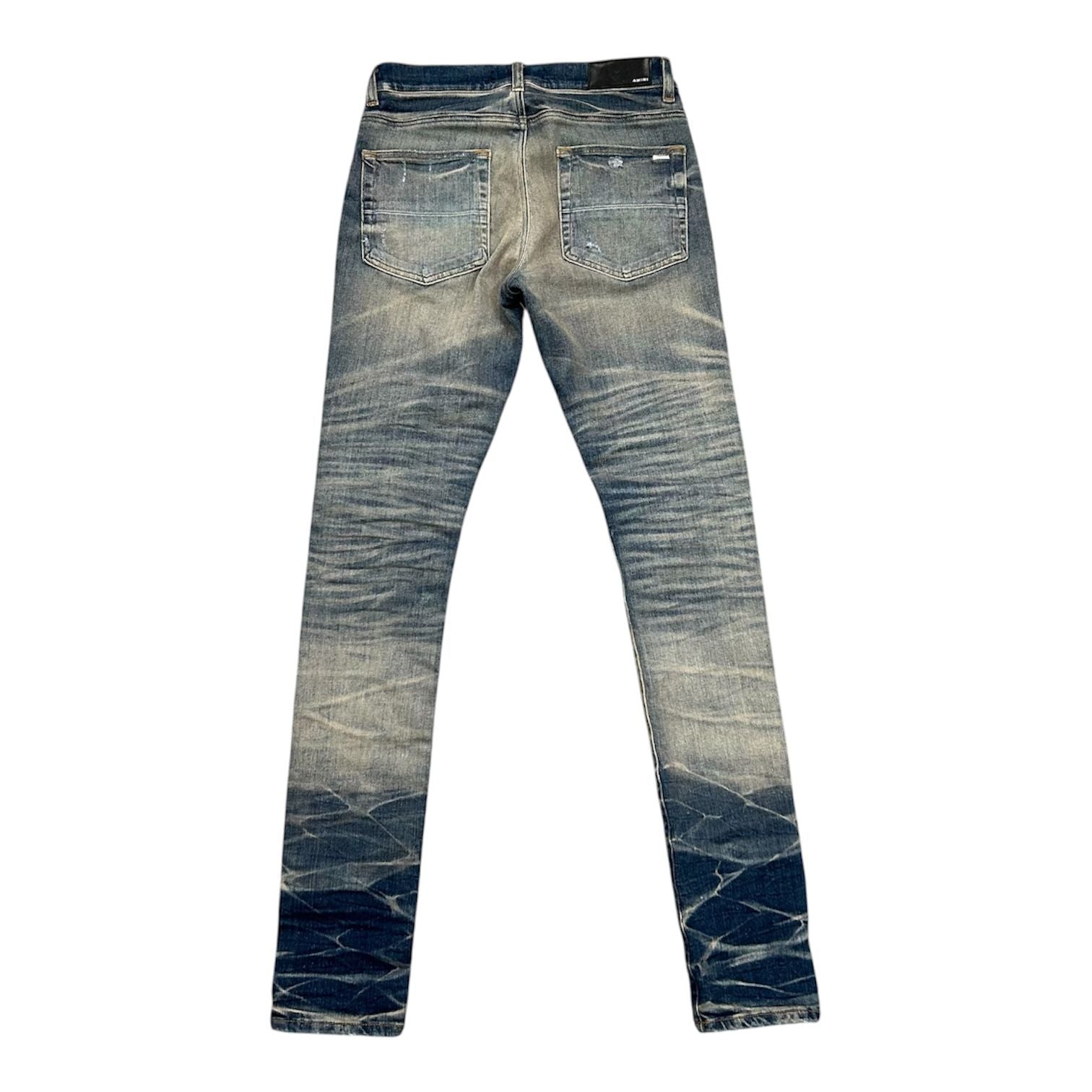 Amiri MX1 Red Patch Jeans (Clay Indigo) - Preowned