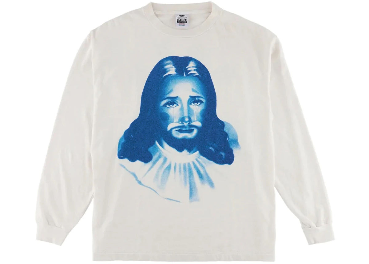 Saint Mxxxxxx x Born X Raised Clown L/S T-Shirt Vintage White
