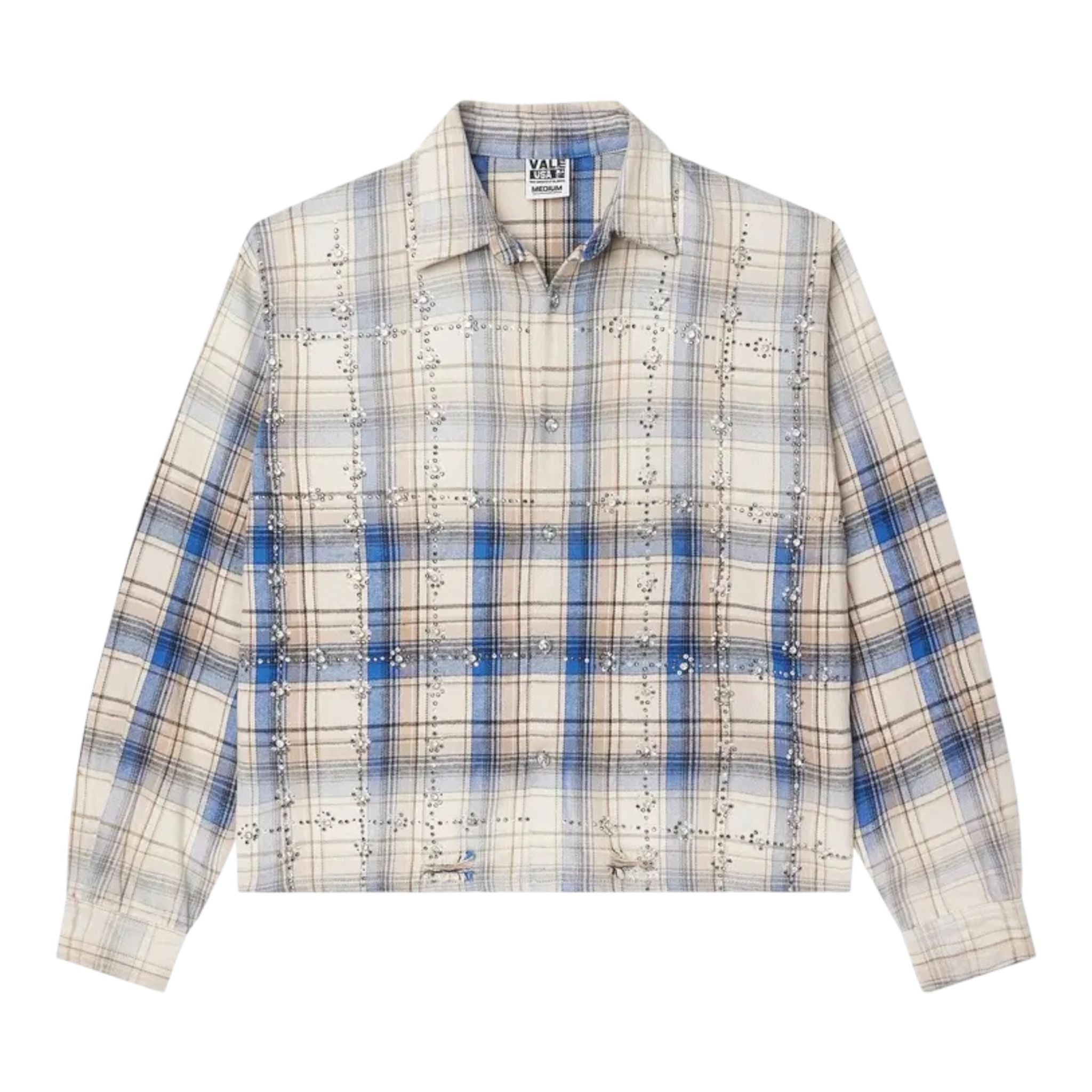 Vale Forever Skyfall Flannel (Cream/Blue)