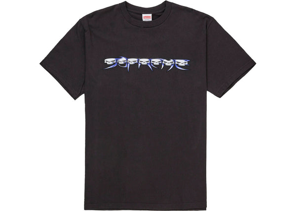 Supreme Skulls Spellout Tee Black