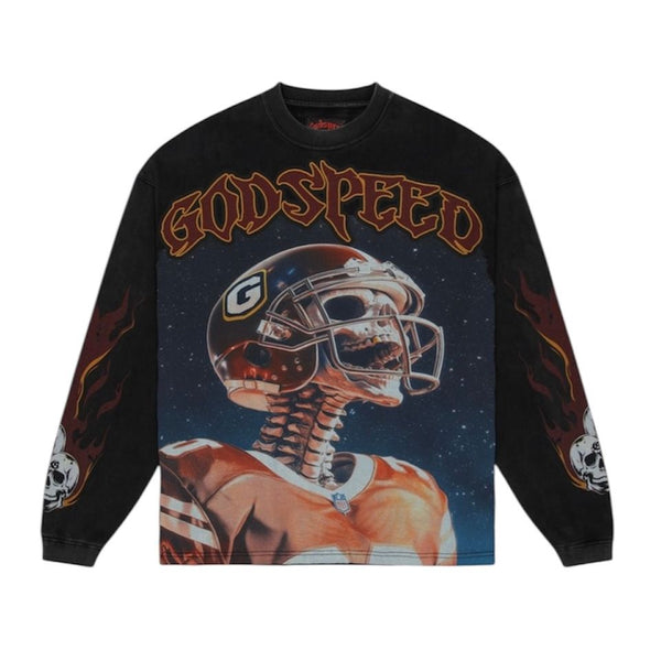 Godspeed Moral L/S Tee (Black Wash)