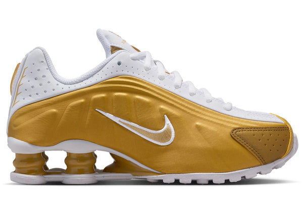 Nike Shox R4 Metallic Gold White (GS)