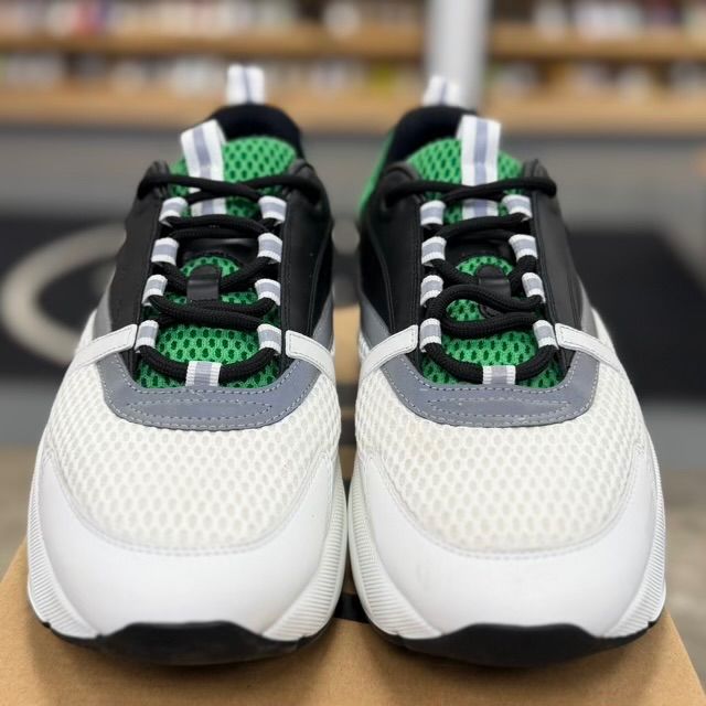 Dior B22 White Green Calfskin - Preowned