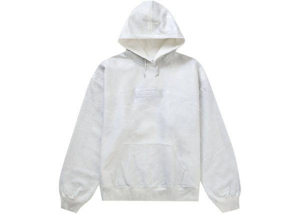 Supreme MM6 Maison Margiela Foil Box Logo Hoodie (White)