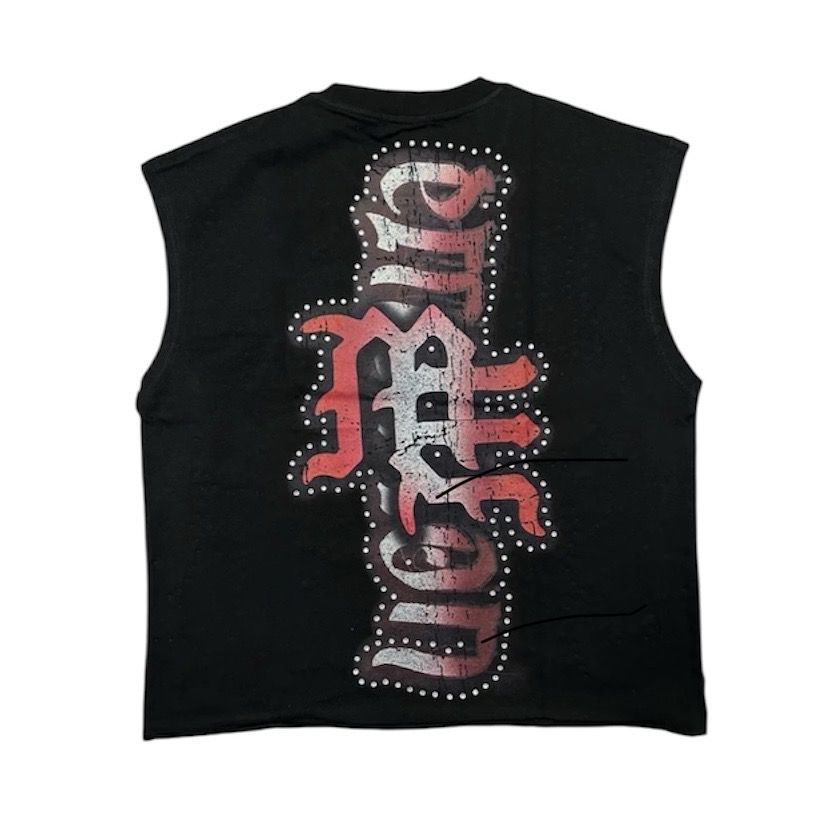 Mixed Emotion Angel Sleeveless Tee (Black)