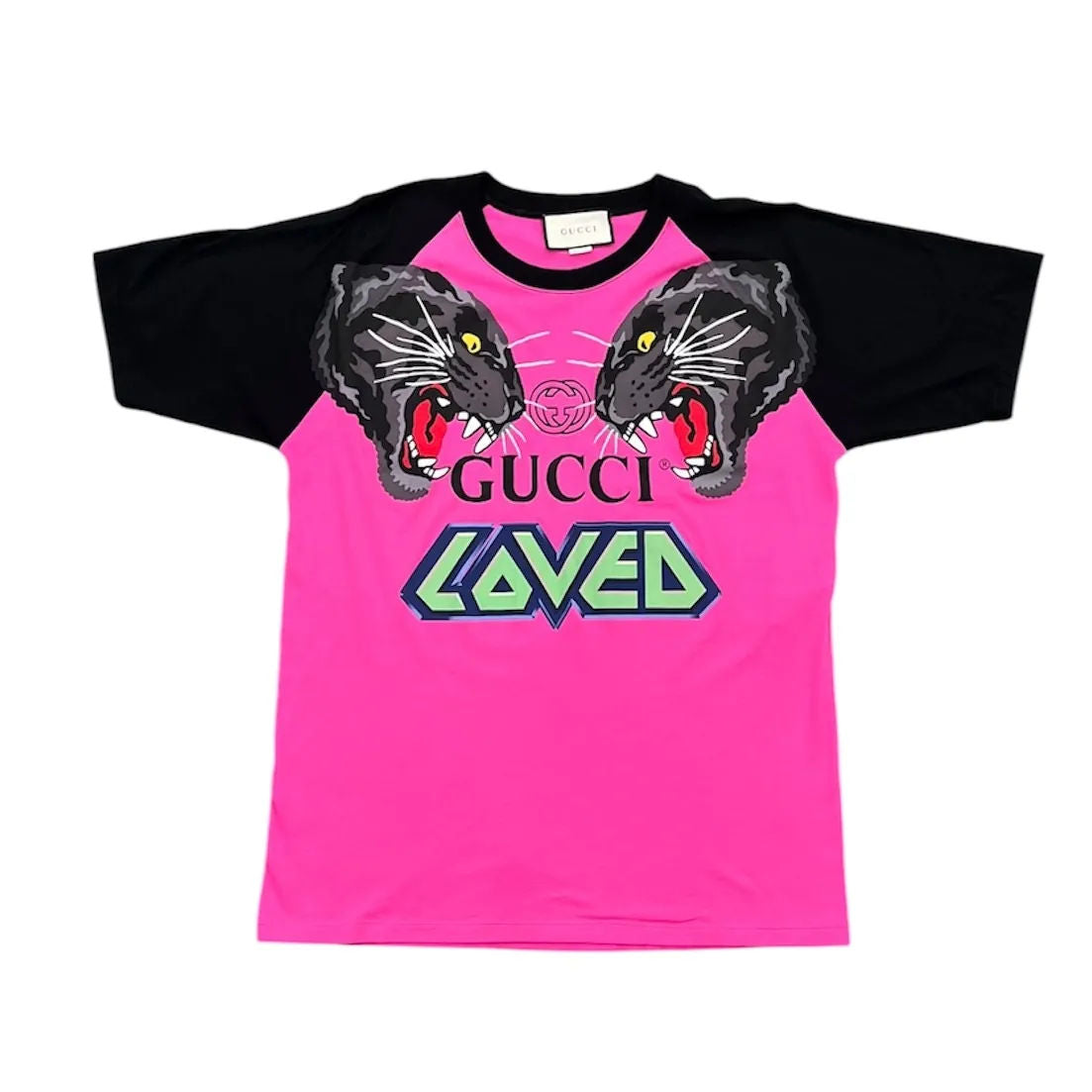 Gucci Loved Panther Tee (Black/Pink) - Preowned
