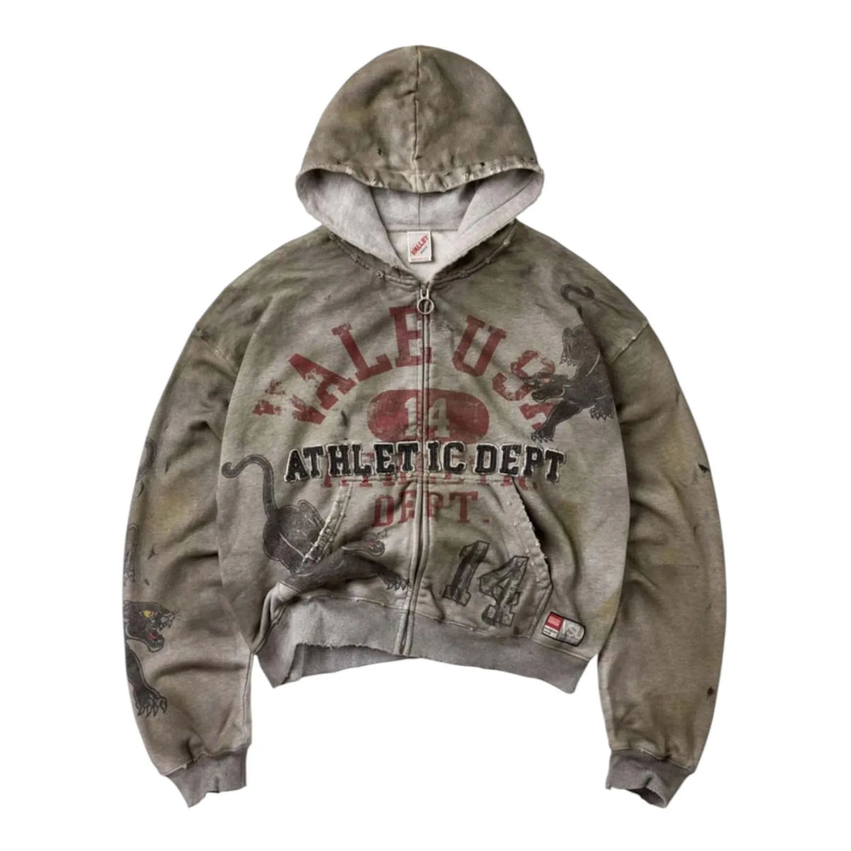 Vale Forever Varsity Zip Up Hoodie (Grey)