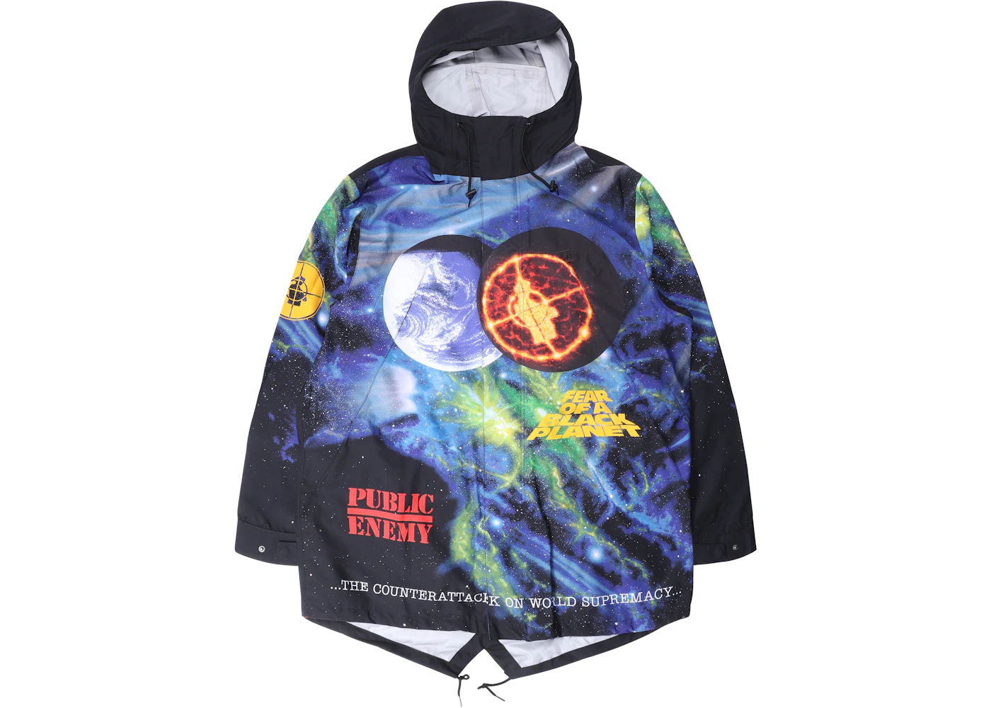 Supreme UNDERCOVER/Public Enemy Taped Seam Parka Multi - Preowned