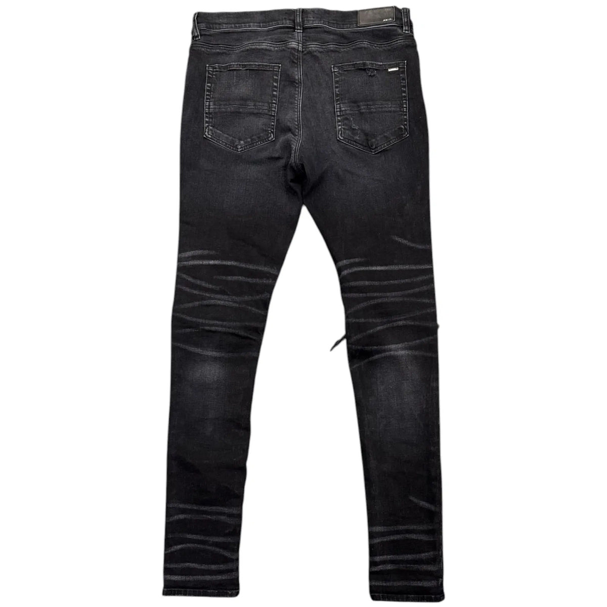 Amiri Mx1 Reflective Patch Jeans (Black) - Preowned