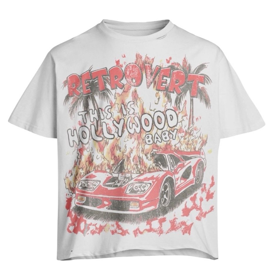 Retrovert Hollywood Tee (White/Red)