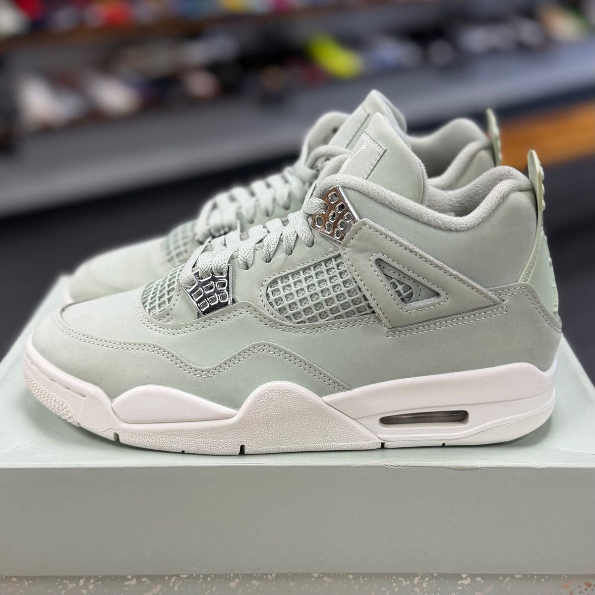 Jordan 4 Retro Seafoam Sail (Women's) - Preowned