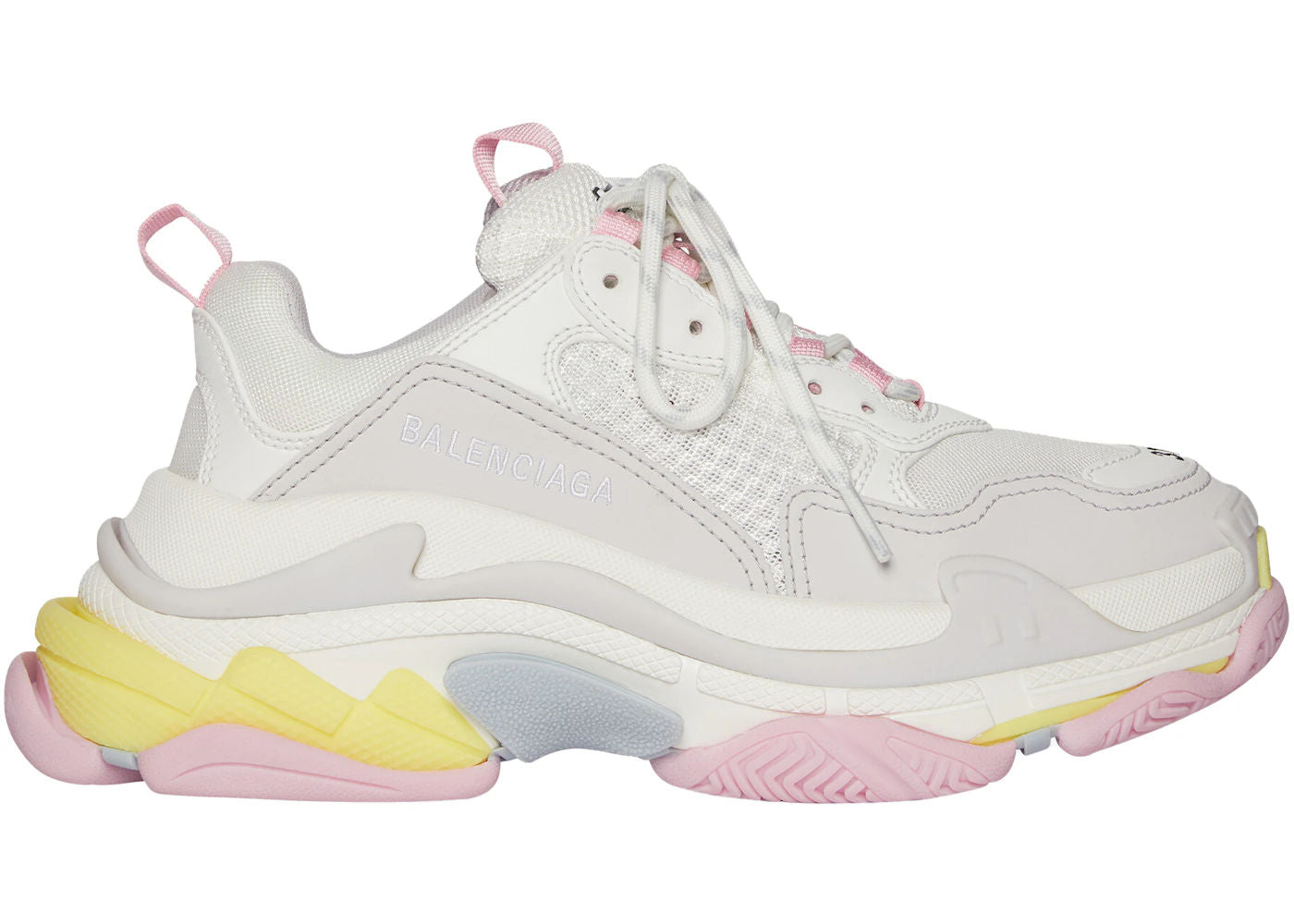 Balenciaga Triple S (White/Yellow) (W)