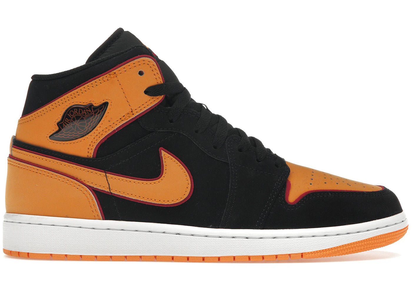 Jordan 1 Mid Fat Tongue Black Orange - Preowned