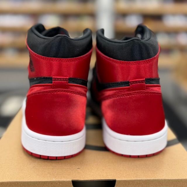 Jordan 1 Retro High OG Satin Bred (Women's) - Preowned