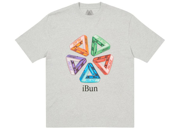 Palace Ich Bun T-shirt Grey Marl - Preowned