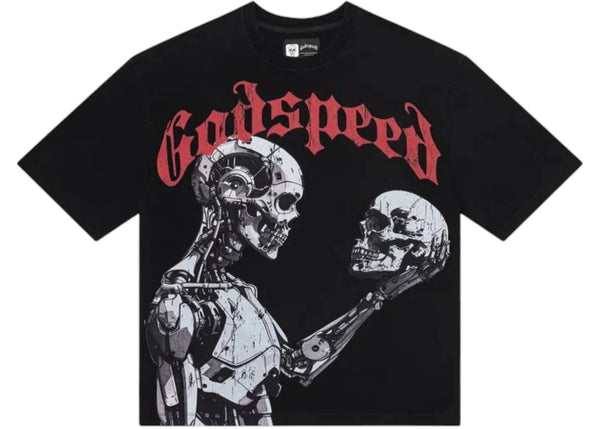 Godspeed Mankind vs AI III T-shirt Black/Red - Preowned