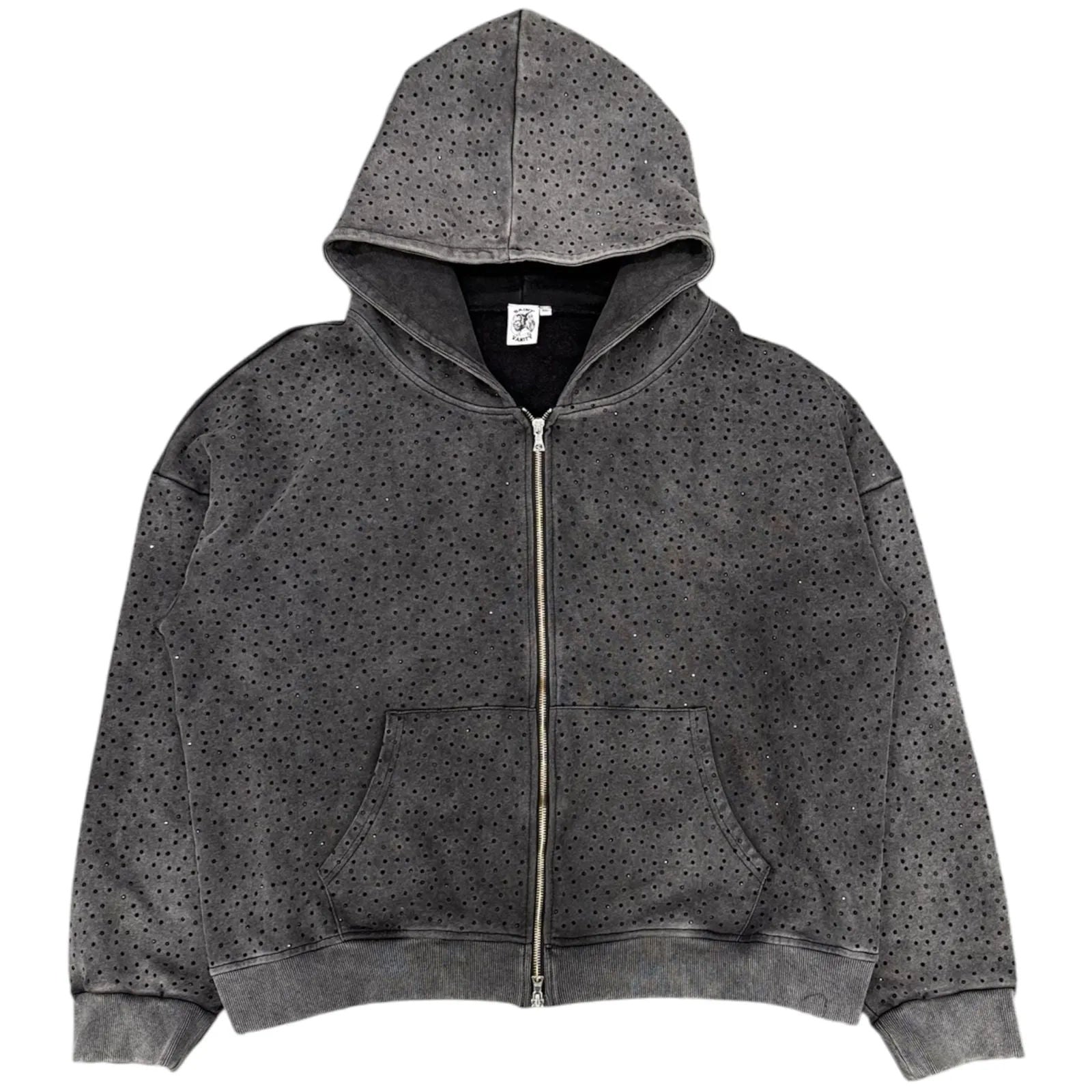 Saint Vanity VVS Logo Zip Up Hoodie (Black) - Preowned