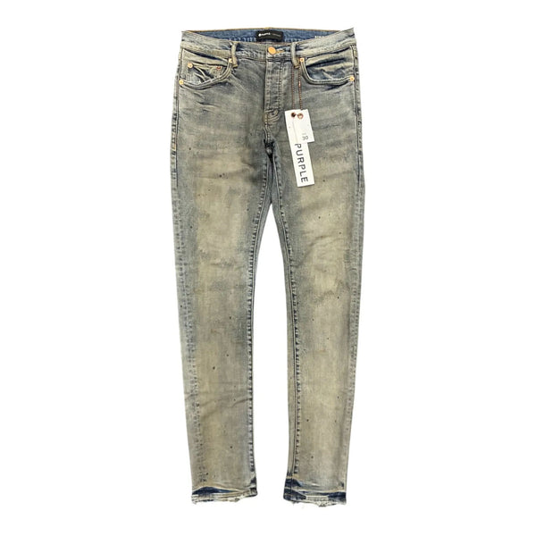 Purple Brand Indigo Oil Repair Skinny Jeans (Indigo) - Preowned