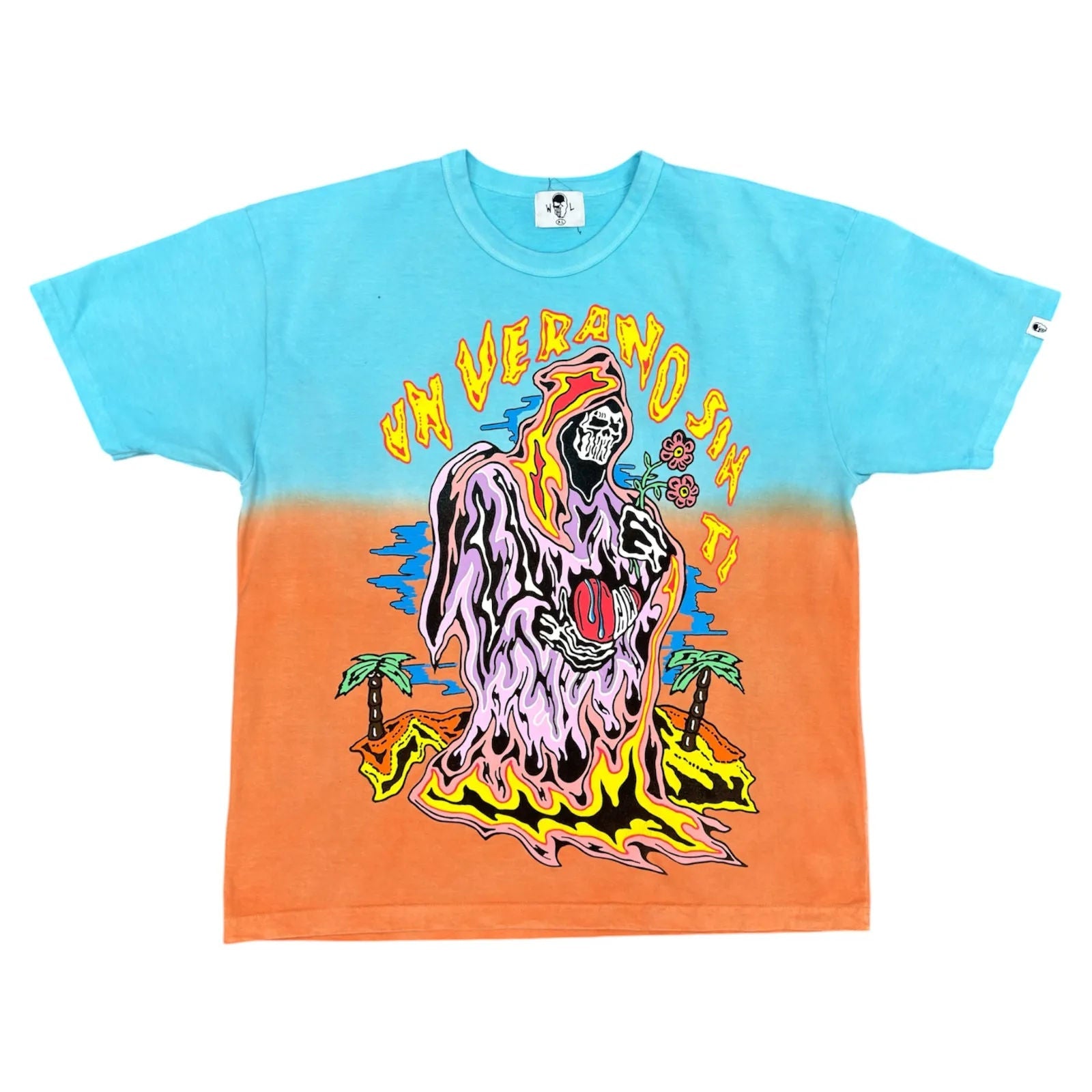 Warren Lotas Bad Bunny Un Verano Sin Ti Ombre T-Shirt Blue - Preowned
