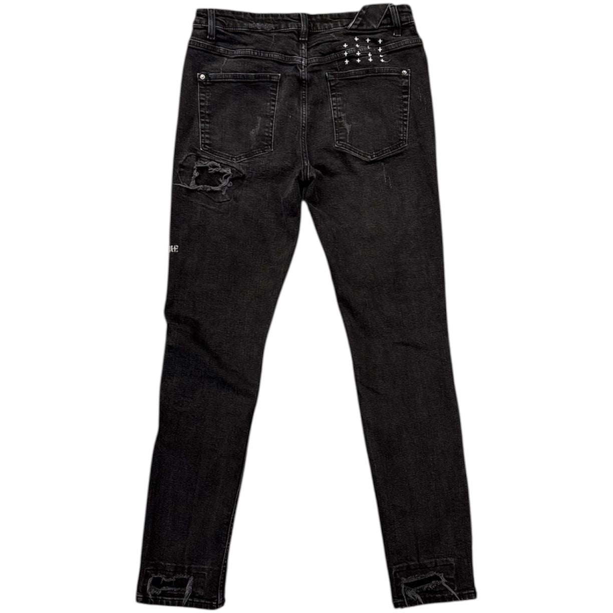 Ksubi Chitch Boneyard Jeans (Black Distressed) - Preowned