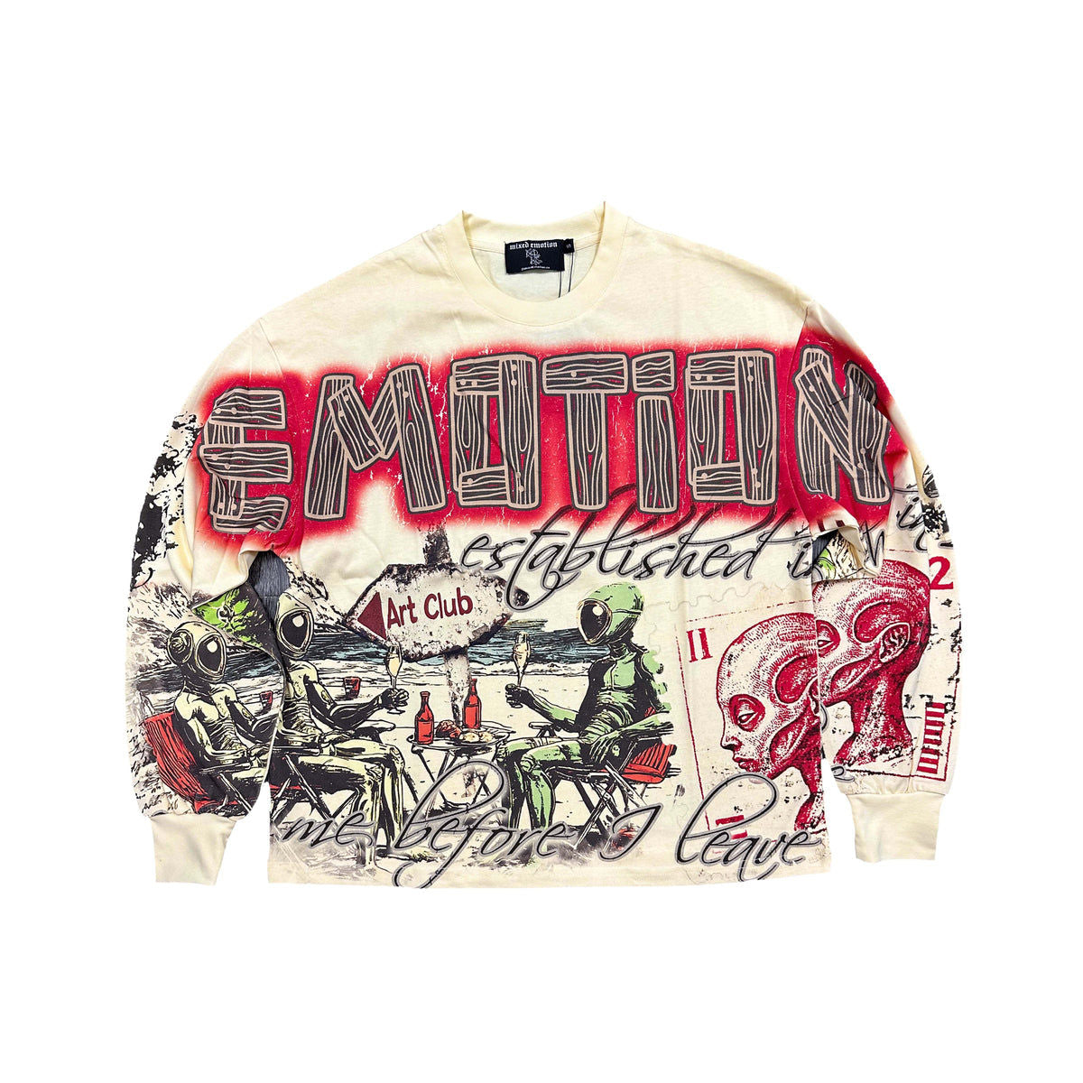 Mixed Emotions Art Club Longsleeve (Cream)