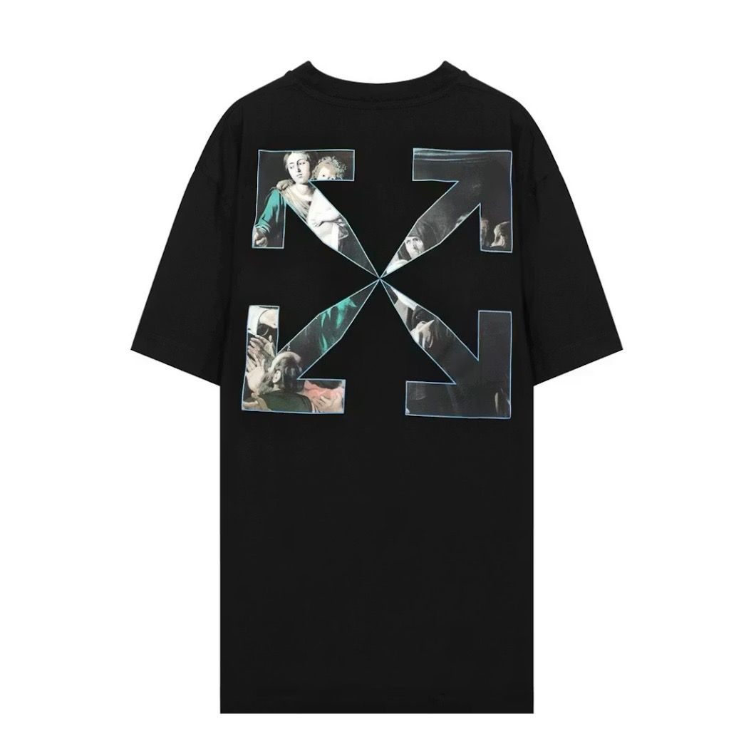 OFF-WHITE Caravaggio Painting T-shirt Black - Preowned