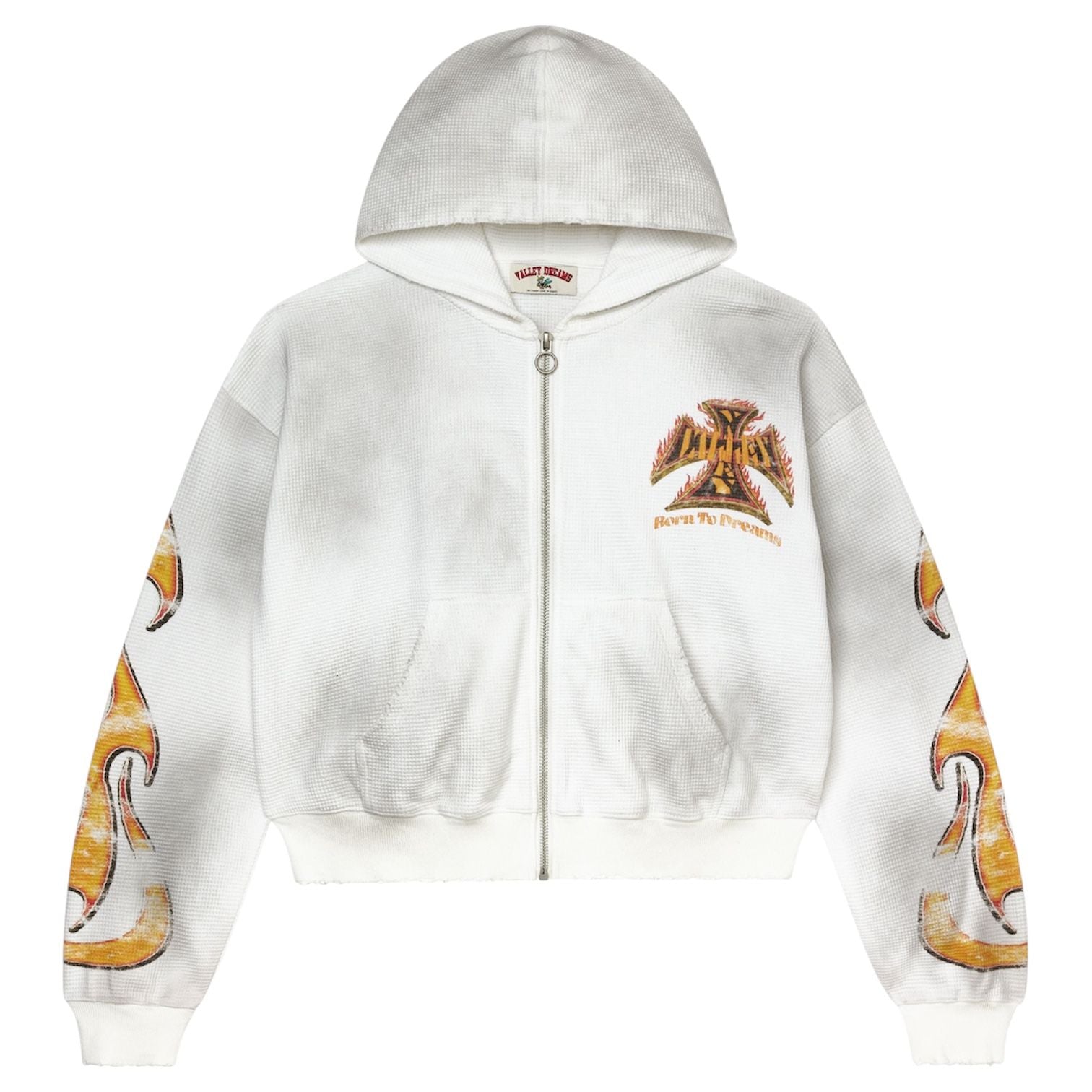 Vale Forever Reborn Waffle Zip Up (White)