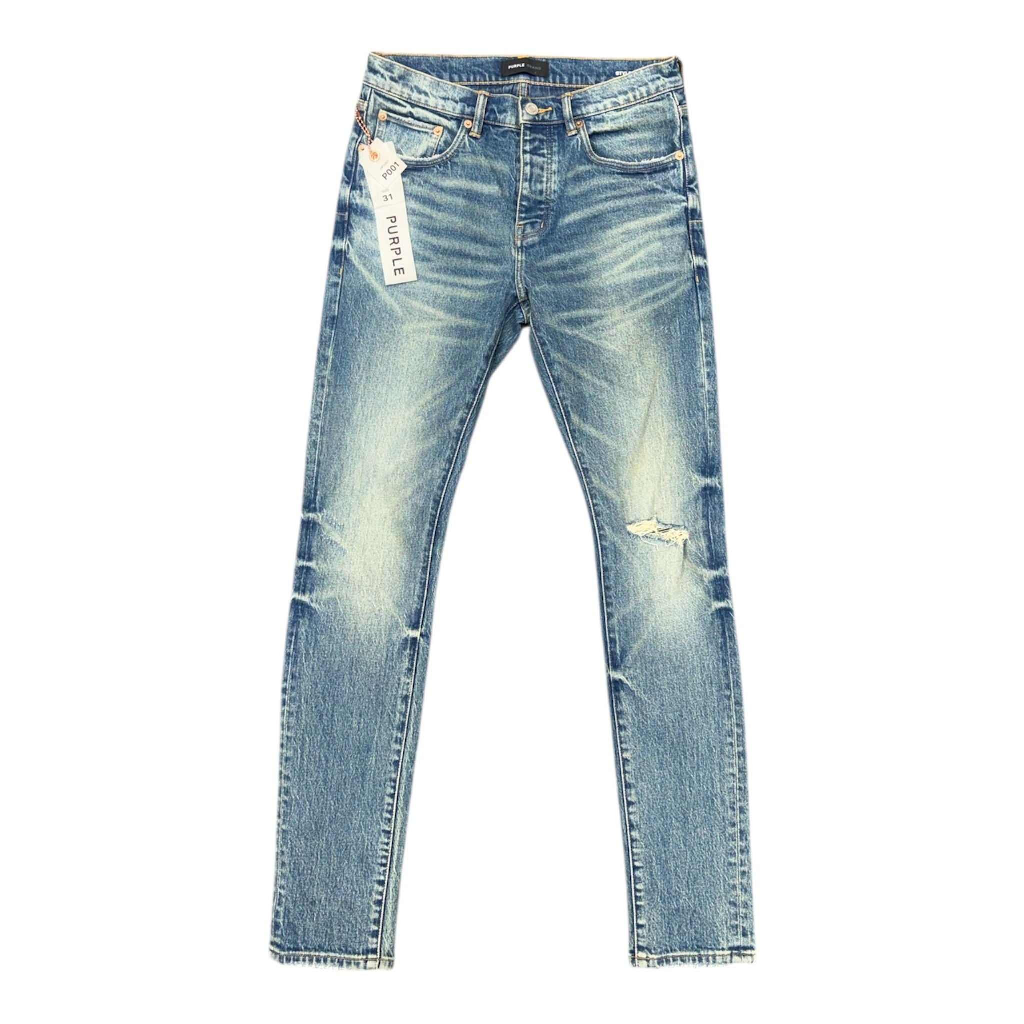 Purple Brand Skinny Distressed Denim (Blue)