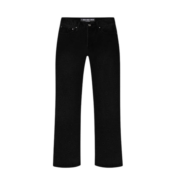 Lostshdws Embossed Denim Pant (Jet Black)