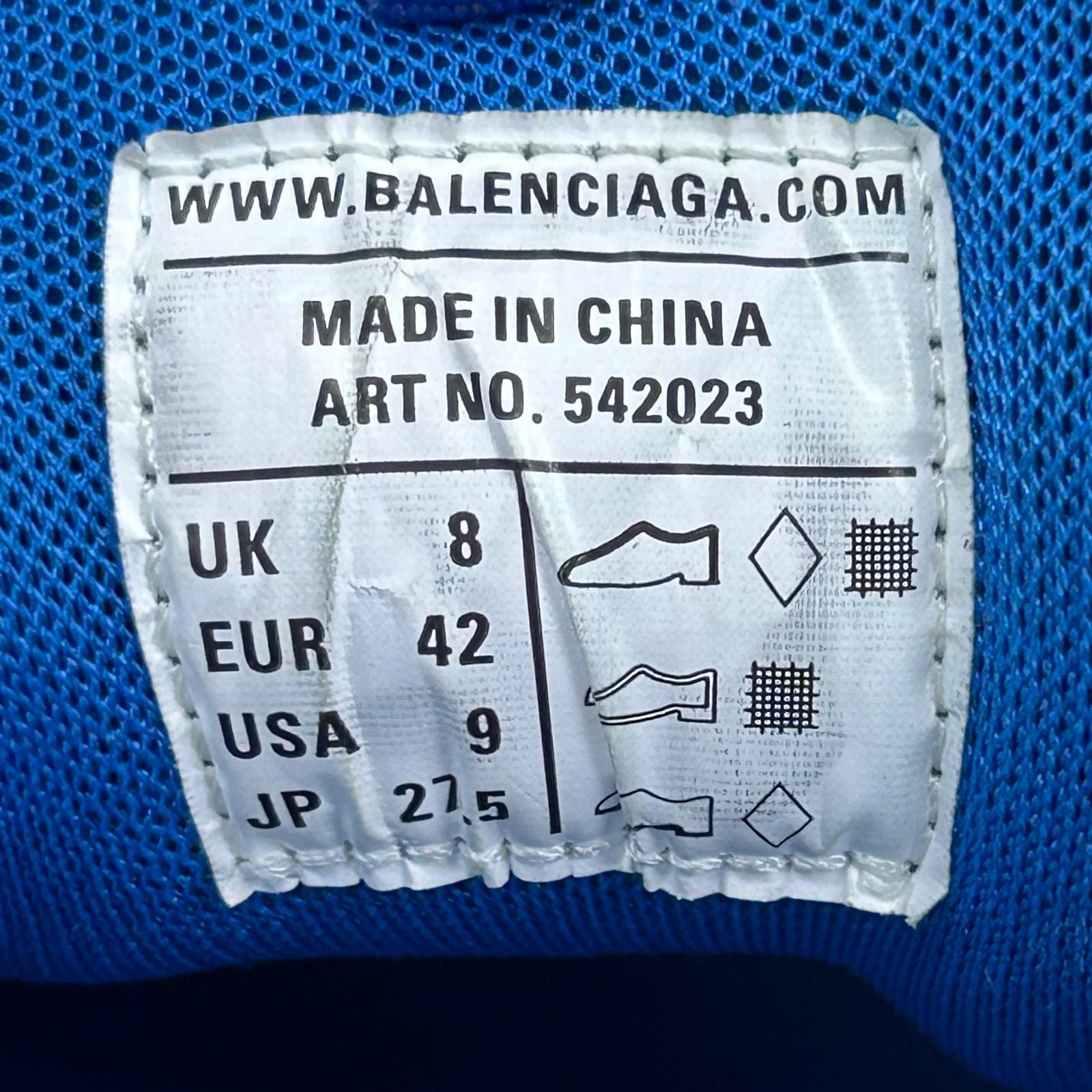Balenciaga Track Gray Blue Yellow - Preowned
