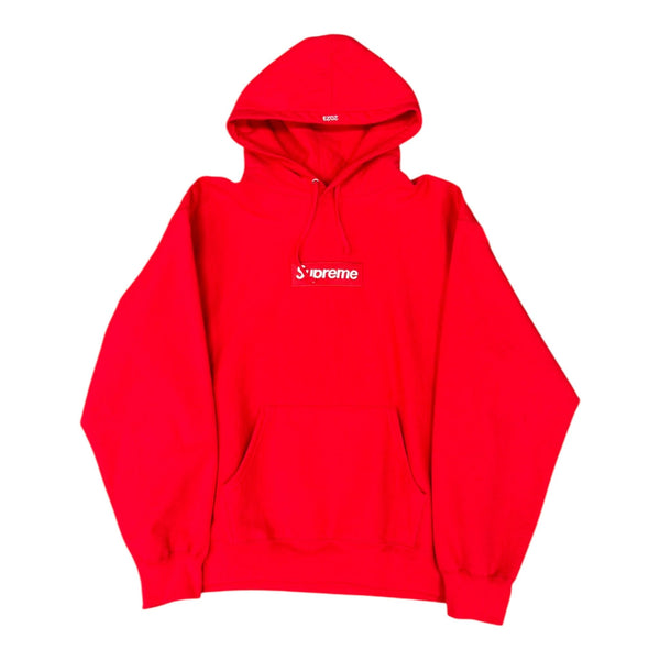 Supreme Box Logo Hooded Sweatshirt (FW23) Red - Preowned