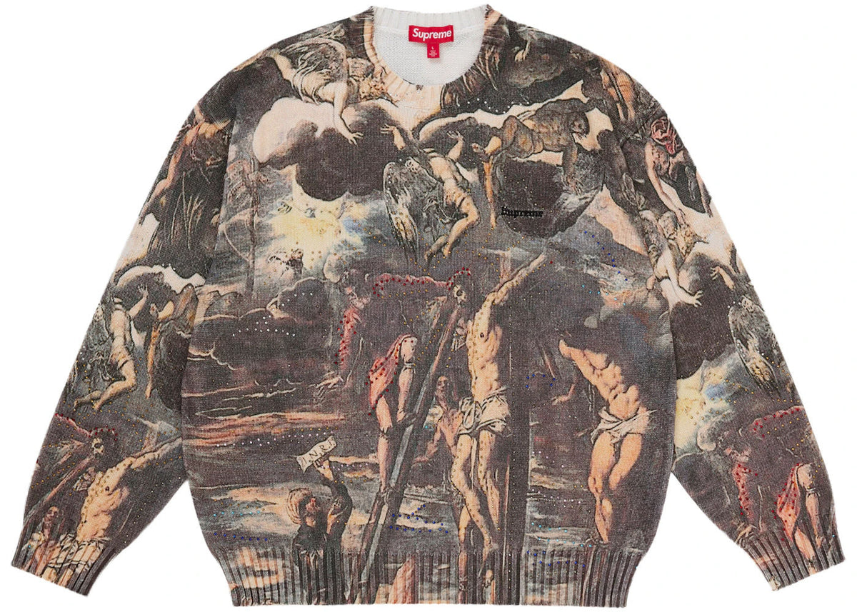 Supreme Crucifixion Sweater White