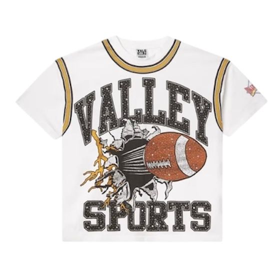 Vale Forever Classic Bling Tee (White/Brown) - Preowned