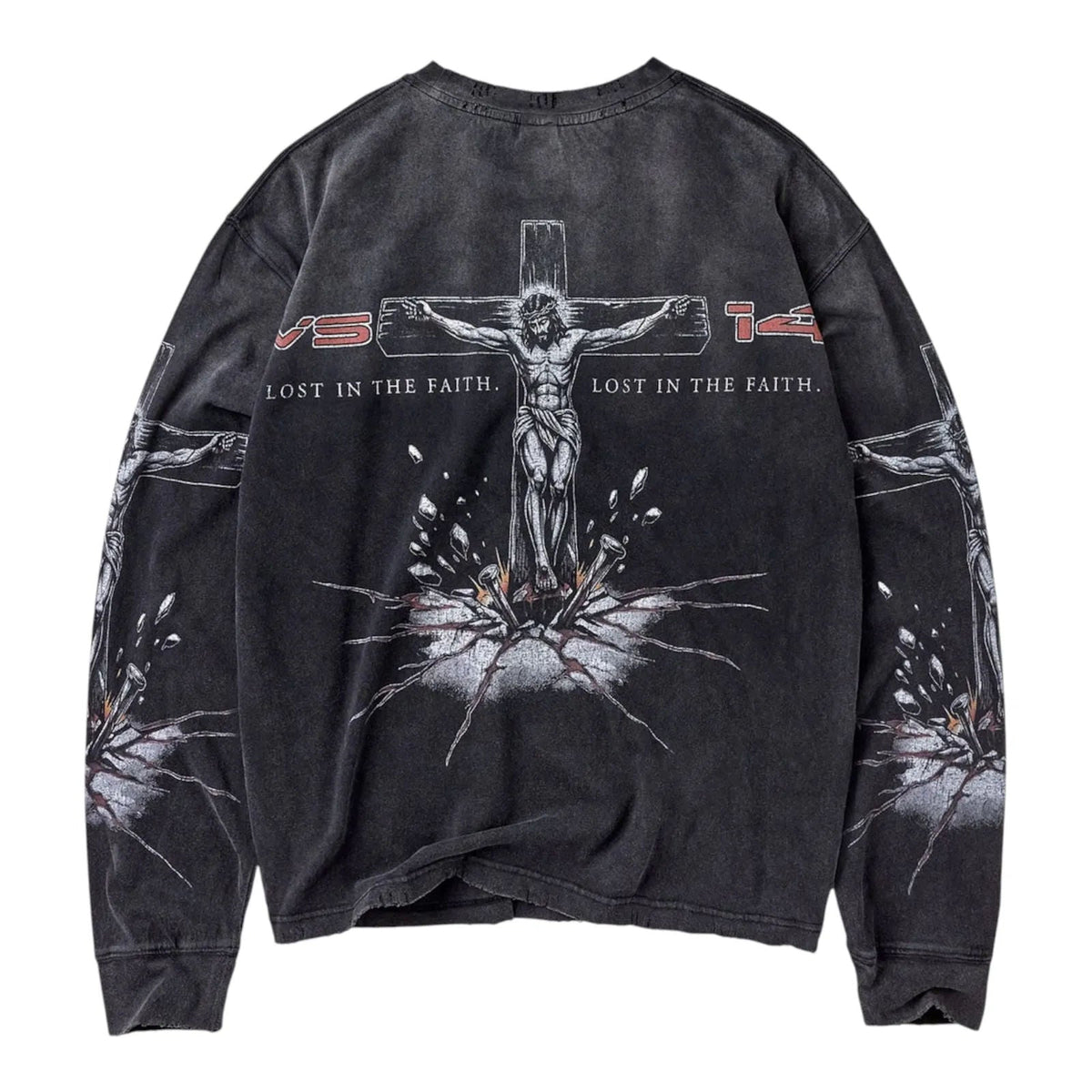 Vale Forever Concrete Cross Long Sleeve Tee (Black)