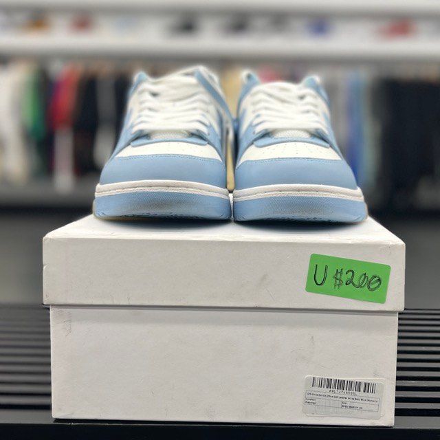 Off-White Out Of Office Calf Leather White Baby Blue (Women's) - Preowned