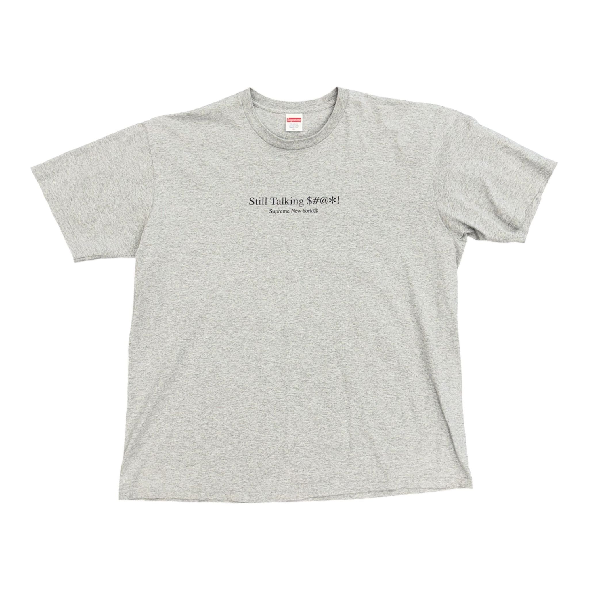 Supreme Still Talking Tee (Heather Grey) - Preowned